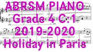 ABRSM Piano Grade 4 C:1 Holiday in Paris #piano #abrsm #sheetmusic
