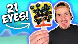 SpongeBob Popsicle With 21 Eyes! (World Record!)