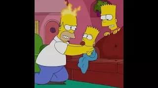 The Simpsons  - HOMER STRANGLES MAGGIE!!??