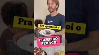 PRA QUEM FOI O PRIMEIRO PEDAÇO ? 🎂😲 #tiarute #davi #levidavi #levi #nivertioalemessi #tioalemessi