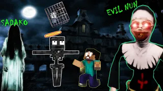 Monster School :  Sadako and Evil Nun Horror Game - Minecraft Animation