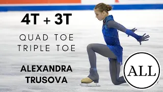 Alexandra TRUSOVA ALL QUAD TOE TRIPLE TOES (4T + 3T)