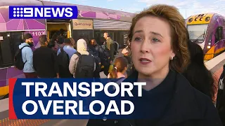 Melbourne public transport struggling to keep up with boom in apartments | 9 News Australia