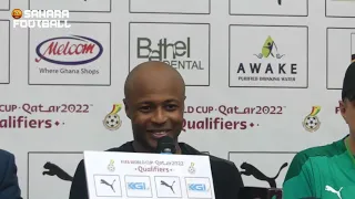 ANDRE AYEW ON HIS 100TH GAME FOR GHANA AGAINST SOUTH AFRICA