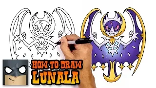 How to Draw Pokemon | Lunala | Step by Step