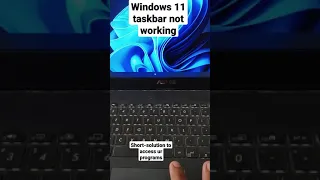 window 11 taskbar not working|windows 11 bug |short solution to access the programs