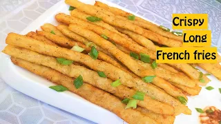 LONG FRIES RECIPE | CRISPY FRIES | The Delicious food house