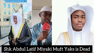 BREAKING: Muft Yaks Prominent Young Muslim Scholar Abdullateef Aliyu, known as Mufti Yaks, is Dead.