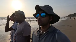 Visiting VAGATOR beach in Goa India during OFFSEASON | Goa's most BEAUTIFUL BEACH