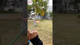 Easy paper plane rocket ,how to make paper plane , jet plane made with paper & straw 😍🤩 #shorts