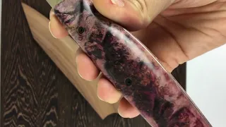 Purple Rain - K Tip Gyuto Chef Knife by KRVR Knives