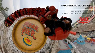 [5k 360] Incredicoaster - Roller Coaster in California Adventure