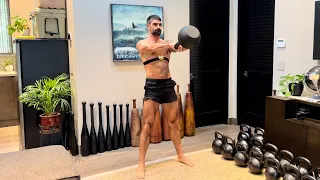 Kettlebell Swing: 40kg - 10 reps OTM x 10