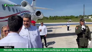 Nicolás Maduro, arribó a México, para participar en la cumbre migratoria.