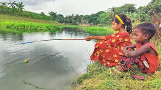 Best Hook fishing 2022✅|Little Boy hunting fish by fish hook From Beautiful  nature🥰🥰(Part-70)