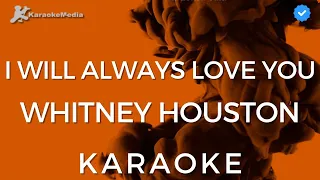 Whitney Houston - I will always love you (KARAOKE) [Instrumental with backing vocals]