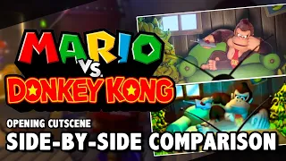 Opening Cutscene - Mario vs. Donkey Kong GBA and Nintendo Switch Side-By-Side Comparison
