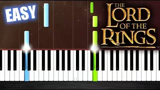 The Lord Of The Rings - Concerning Hobbits - EASY Piano Tutorial by PlutaX