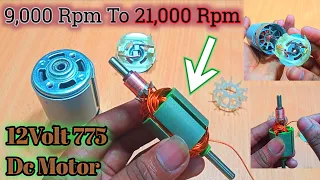 How To Repair 775 DC Motor | 775 DC Motor Upgrade Max Speed | 775 Motor Open | What Inside 775 Motor