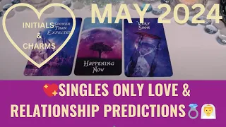 💖SINGLES ONLY LOVE & RELATIONSHIP PREDICTIONS💍👰🏡 MAY 2024💐💖PICK A CARD🪄💎INITIALS & CHARMS