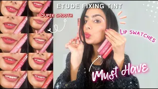 Swatching Etude Tints🥰Every Girl Must Have| Long Last|Hydrating|For All Skin Tone🥰| Affordable🥰