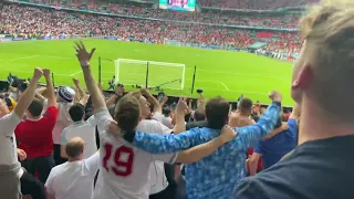 SWEET CAROLINE - England fans celebrate win over Germany at Wembley Stadium in EURO 2020