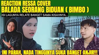 REACTION RESSA - BALADA SEORANG BIDUAN ( BIMBO) | Ujang Halu Reaction