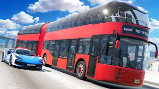 NEW Bendy Bus is PERFECT for Police Chases in BeamNG Drive Mods!