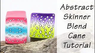 Polymer Clay Cane: Abstract Skinner Blend Canes