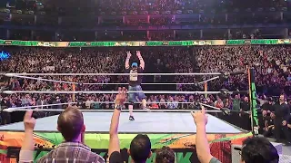 John Cena returns at WWE MITB London - HUGE POP - MONEY IN THE BANK 2023