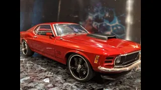 1/18 1970 Boss 429 Diecast Mustang Model Car Unboxing by Acme Review (Candy Apple Red)