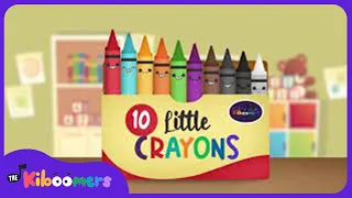 Ten Little Crayons - The Kiboomers Preschool Songs & Nursery Rhymes For Learning