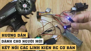 Hướng dẫn người mới cách kết nối các linh kiện cơ bản của một chiếc xe RC