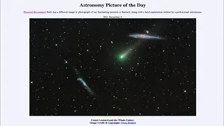 2021 December 03 - Comet Leonard and the Whale Galaxy