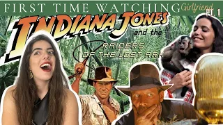 First Time Watching - INDIANA JONES and the Raiders of the Lost Ark - Girlfriend Reaction (1/2)