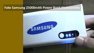 Fake Samsung 25000mAh Power Bank Disassembly