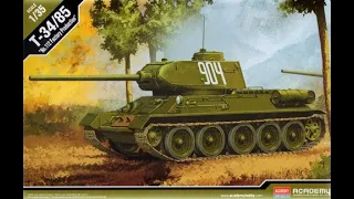 Academy : T-34/85 : 1/35 Scale Model : In Box Review