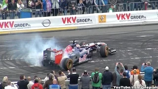 16-year-old Max Verstappen crashes F1 car during demonstration event in Rotterdam