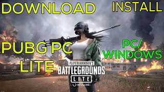 How To Download And Install PUBG Lite On PC/Windows 2021