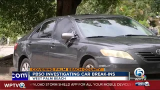 PBSO  investigating car break-ins in West Palm Beach