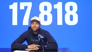 Stephen Curry Discusses Surpassing Wilt as Warriors' Franchise Points Leader | April 12, 2021