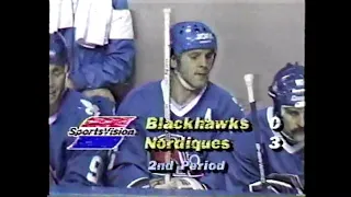 Chicago Blackhawks Quebec Nordiques Oct. 10, 1985 Highlights