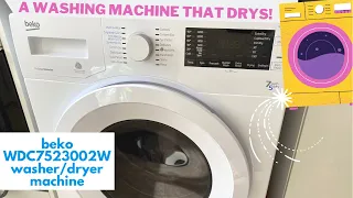 Beko WDC7523002W Washer Dryer | Review | A washing machine that drys!