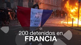 Más de 200 detenidos en las protestas de Francia