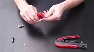 ➤ F-type compression connectors & tools (Knipex)