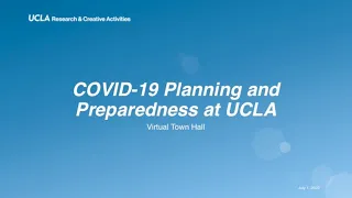 COVID-19 Planning and Preparedness at UCLA