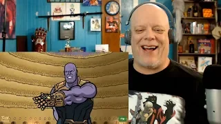 REACTION VIDEOS | "Super-Villain-Bowl" - Come On, Doppelganger Thanos!  😂