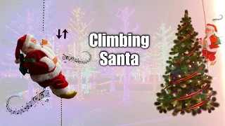 Rope Climbing Santa Claus
