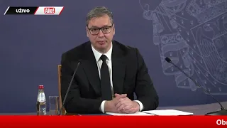 Obraćanje javnosti predsednika Republike Srbije Aleksandra Vučića