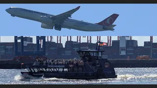 Spotting mit bestem Wetter aus Hamburg (Plane&Ferry Spotting)